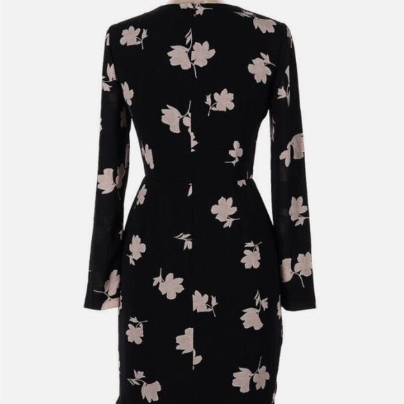 Slate & Willow Black Floral Wrap Dress - Size 8 - RTR - Excellent Condition! - Picture 3 of 11